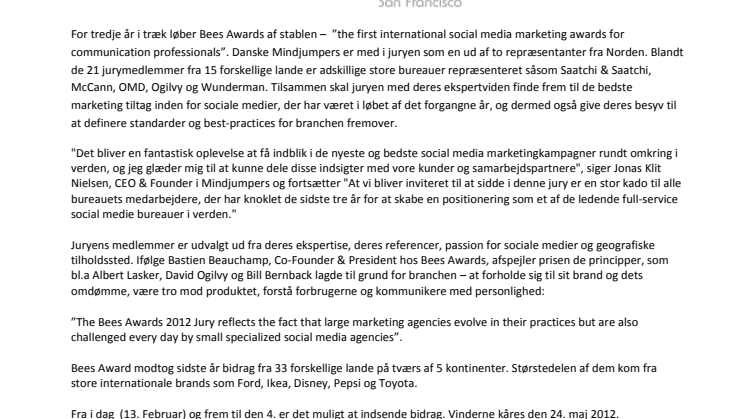 Dansk bureau er i juryen til international social media award
