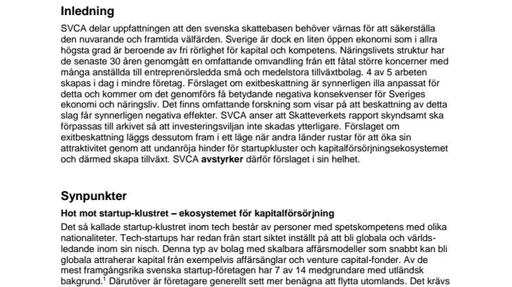 Skatteverkets promemoria Exitbeskattning för fysiska personer