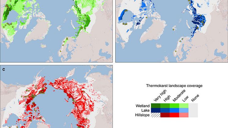 Nya kartor gör det möjligt förutspå utsläpp av växthusgaser från tinande permafrost 