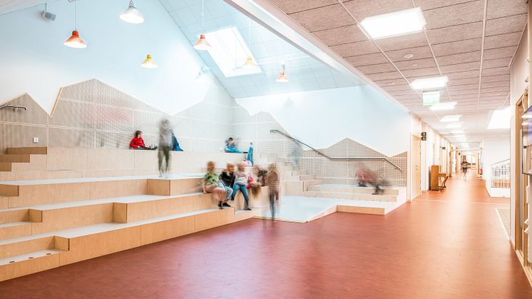 Mörrums prisbelönta skola är full av upplevelser i en miljö som ska främja lärandet. Foto: Johannes Alm 