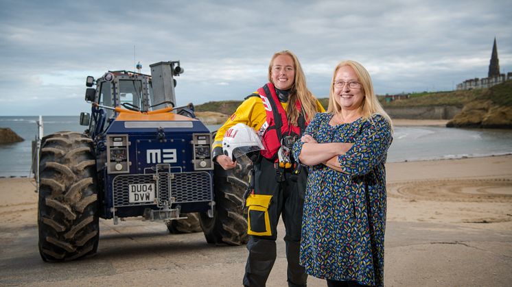 Anna and Kay Heslop at RNLI Cullercoats 