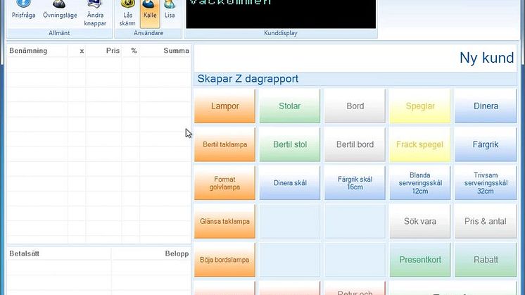 En av våra många instruktionsfilmer i JobOffice Kassa