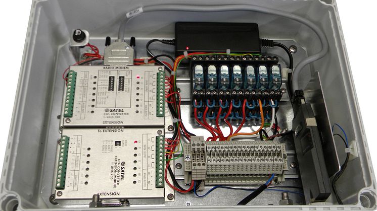Elektronikbox till startdisplay
