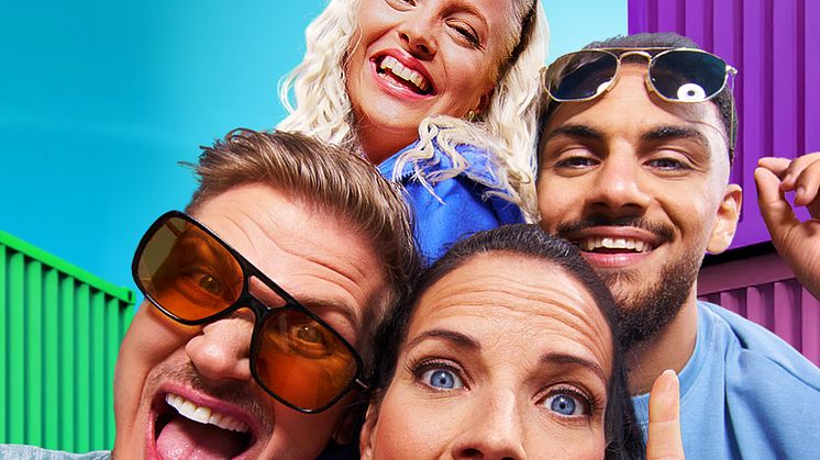 Ken Gerhardsson, Ellen Särnevång, Malin Olsson och Haider El Timimi leder årets Sommarlov i SVT. Bild Christoffer Lomfors SVT. (2).jpg