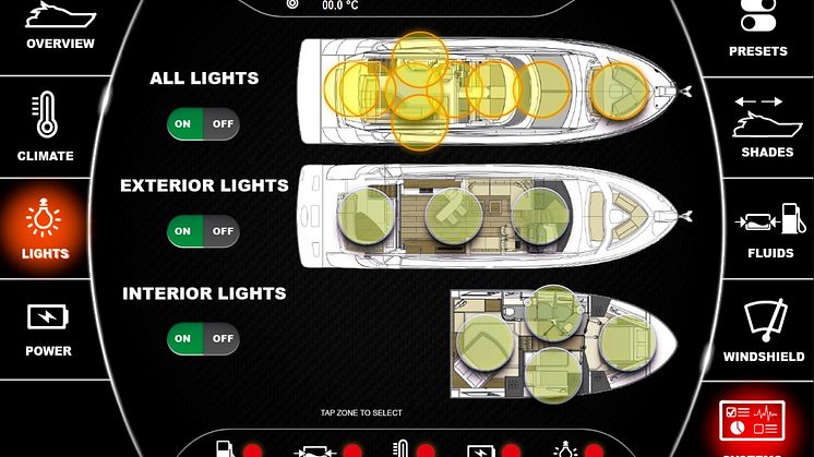 High res image - Raymarine - Digital switching screen