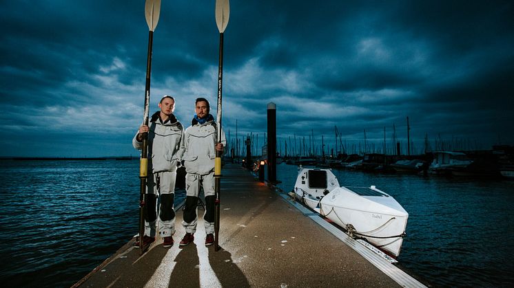 Ocean Brothers, Jude Massey (left) and Dr Greg Bailey, are preparing to row across the Atlantic to raise funds for the British Skin Foundation