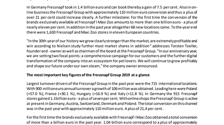 English Version of Press Release