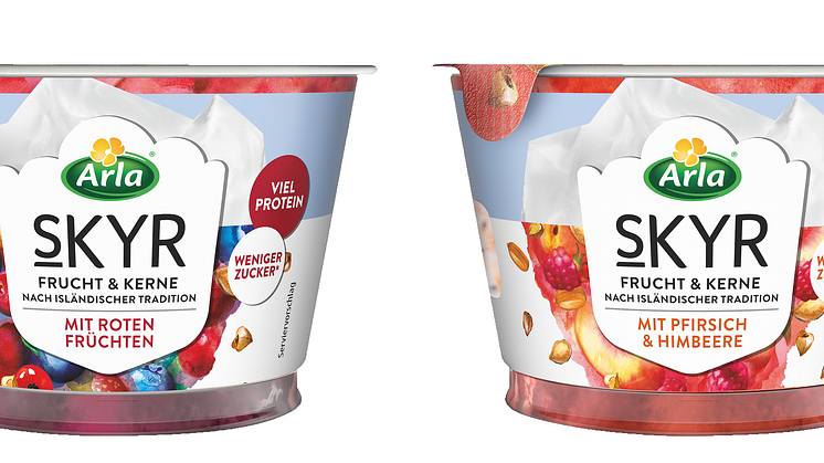 Neu: Arla Skyr Frucht & Kerne – die besondere Zwischenmahlzeit mit extra ‚Biss‘