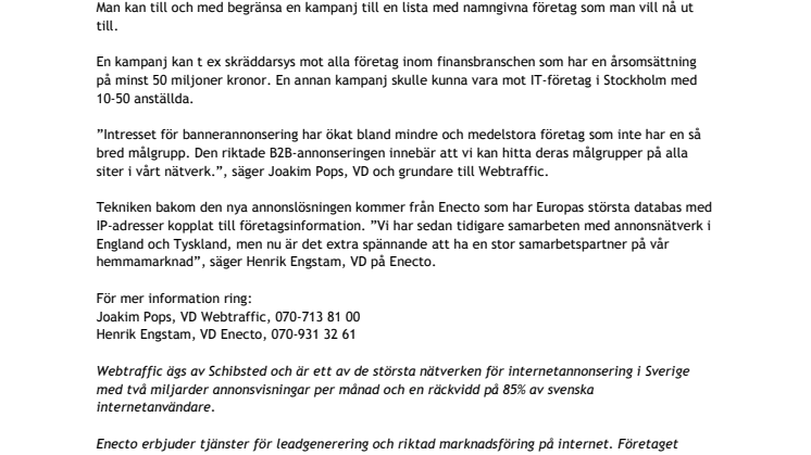Ny teknik för riktad B2B-annonsering träffar rätt