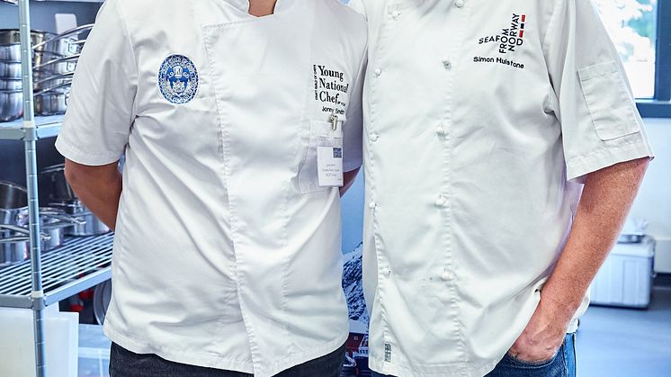 Jonny Smith and Chef Simon Hulstone