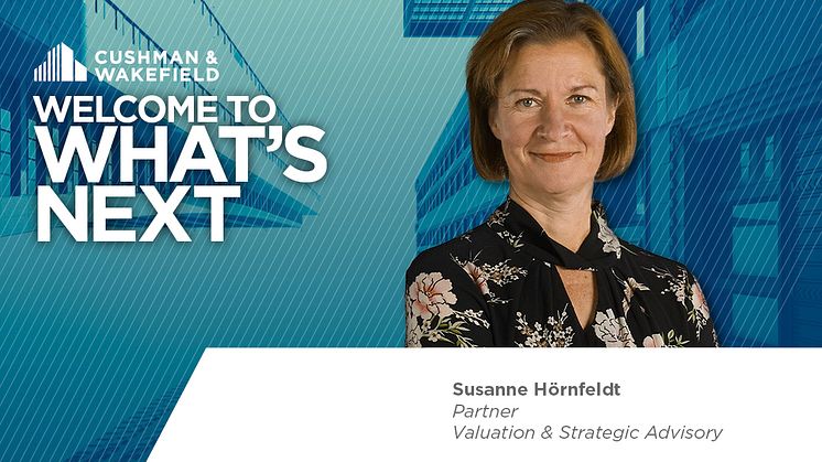 Cushman & Wakefield förstärker Valuation & Advisory med Susanne Hörnfeldt.
