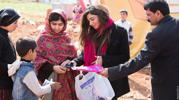 Malala Fund och Rädda Barnen tillsammans för syriska flyktingbarn