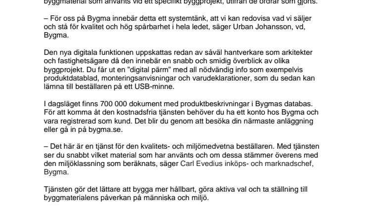 Digital nyhet sparar hantverkare tid och pengar