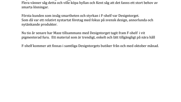 Maze firar 10 år och samarbetar med Designtorget
