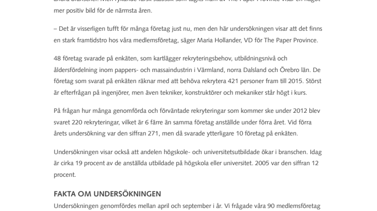 421 ska rekryteras till 2015