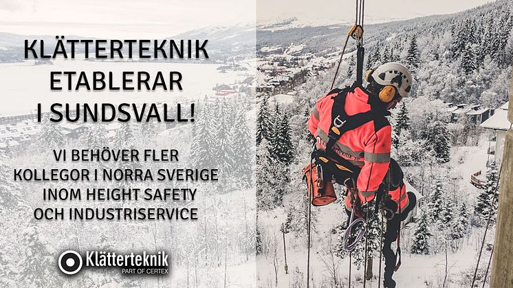 Klätterteknik etablerar i Sundsvall!