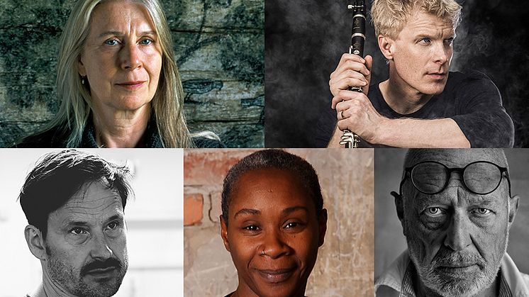 Cecilia Edefalk, Martin Fröst, Örjan Andersson, Josette Bushell-Mingo och Stefan Jarl (Foto: Ewa Rudling/TT, Mats Bäcker, Hugh Carswell, Maryam Barari och Johan Bergmark)