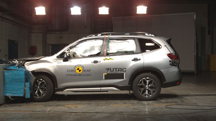 Subaru Forester opnår klassens højeste karakter nogensinde for barnesikkerhed (95 %) og 97 procent for voksenbeskyttelse.