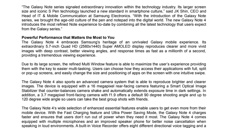 Samsung Introduces the Latest in its Iconic Note Series