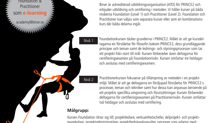 PRINCE2® Världens mest använda projektledningsmetod