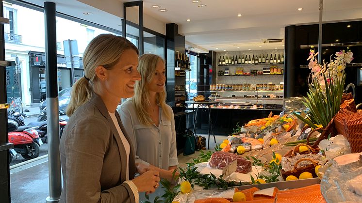 trine Horne i fransk fiskedisk FOTO Norges sjømatråd