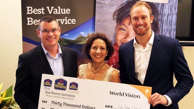 Best Western donerar 200 000 kr till organisationen World Vision i Australien