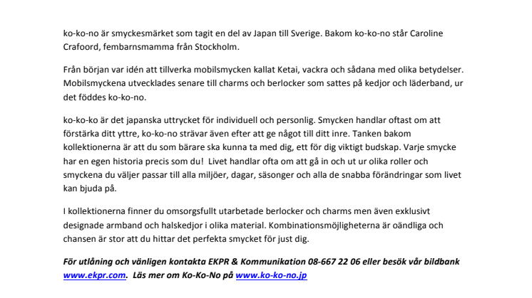 ko-ko-no  -   individuell och personlig