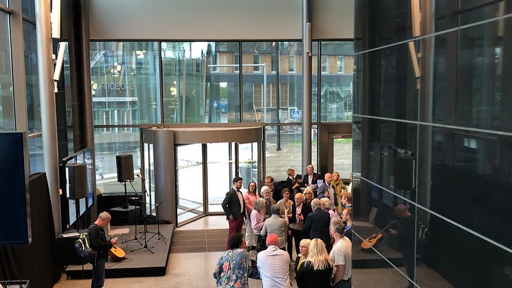 Invigning på Arlanda av installationen Jupiter med fyra galileiska månar som en del av Sweden Solar System (SSS)