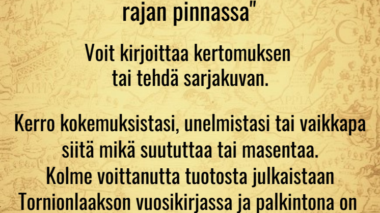Tornionlaakson neuvosto järjestää kirjoituskilpailun nuorille!