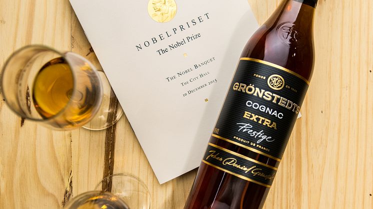 Grönstedts Extra på Nobelbanketten – den folkkära cognacen stod för det lilla extra!