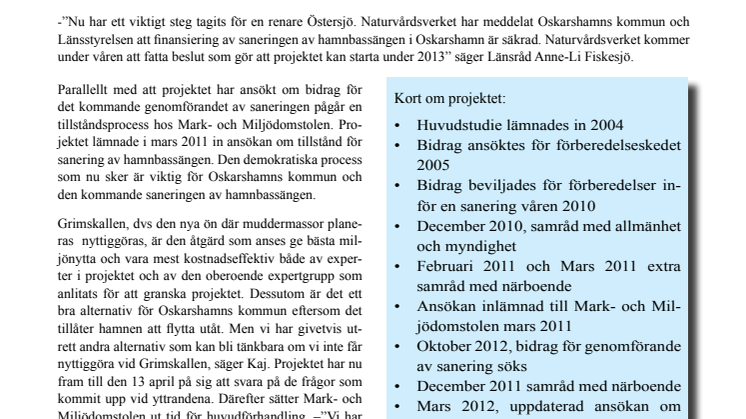 Klara besked om pengar till hamnsanering