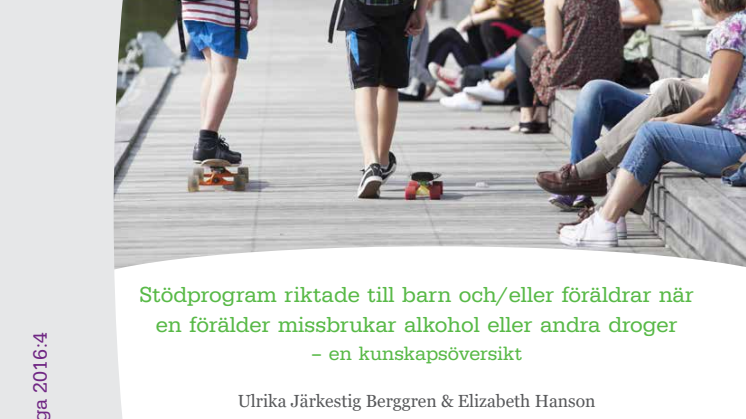 Ny kunskapsöversikt från Nka om effekter av stödprogram riktade till barn och/eller föräldrar vid missbruk