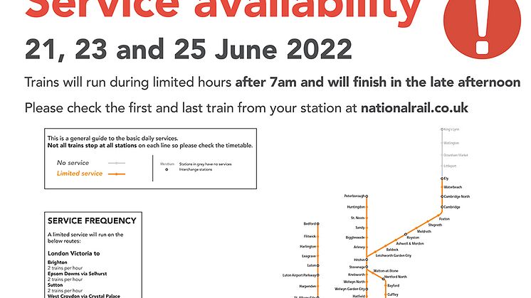 The full service map is available to download below this press release