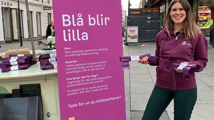 8 av 10 oslofolk kjenner til lilla pose!