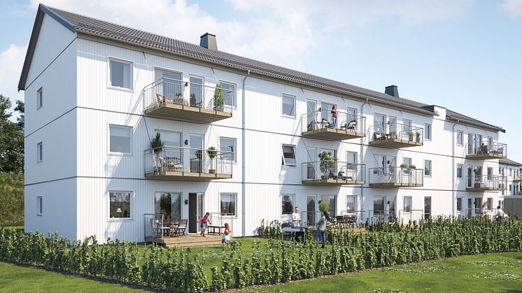 ​Nu startar försäljningen av BoKlok-lägenheter i Ängelholm
