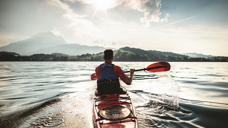 Mit dem Kajak auf dem Vierwaldstättersee