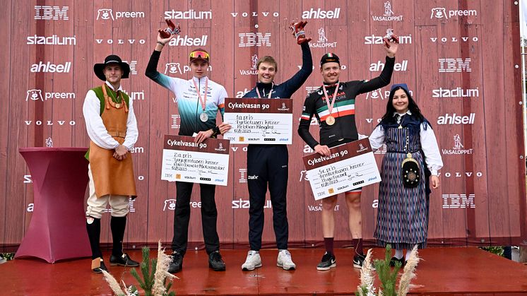 Cykelvasan 90 2023 Prize Ceremony podium men