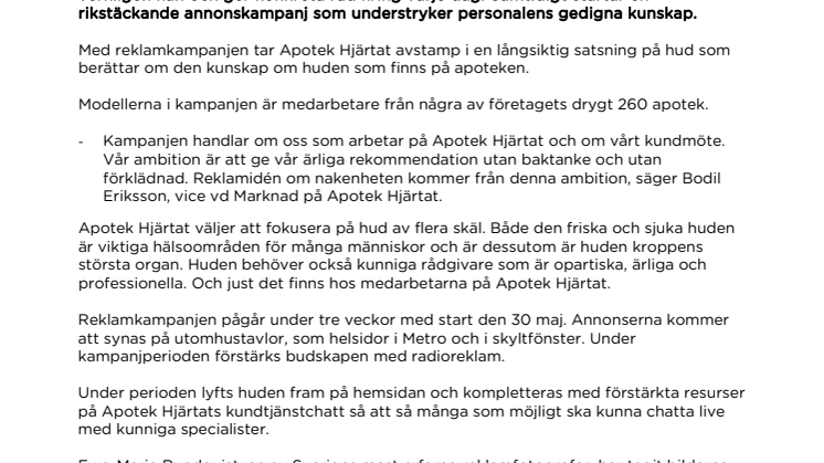 Apotek Hjärtat berättar den nakna sanningen om huden
