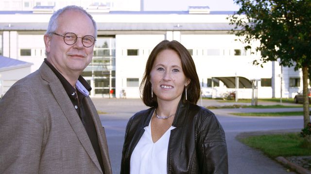 Dan Holmberg and Sofia Mayans, founder of Inficure Bio.