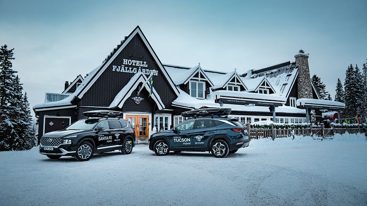 Hyundai erbjuder fria lånebilar till Hotell Fjällgårdens gäster i Åre