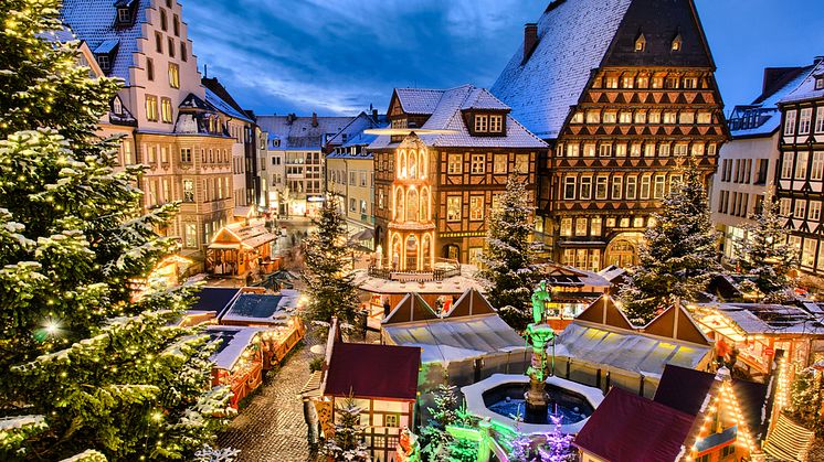 7. Julmarknad i Hannover, Niedersachsen. 