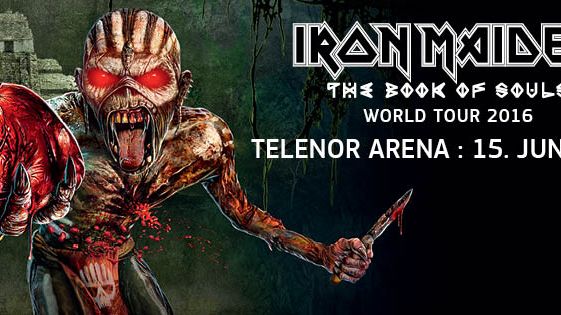 ​Iron Maiden bekrefter konsert i Norge den 15. juni 2016 med "The Book Of Souls World Tour"