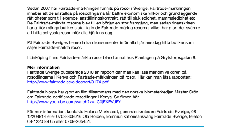 Här hittar du schyssta rosor i Linköping inför alla hjärtans dag