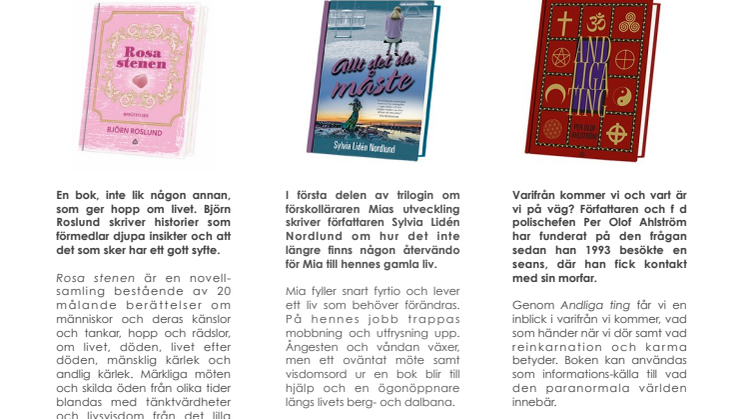 Inbjudan till bokrelease