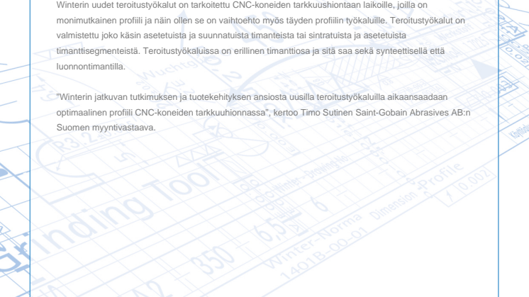 Uudet teroitustyökalut CNC-tarkkuushiontaan