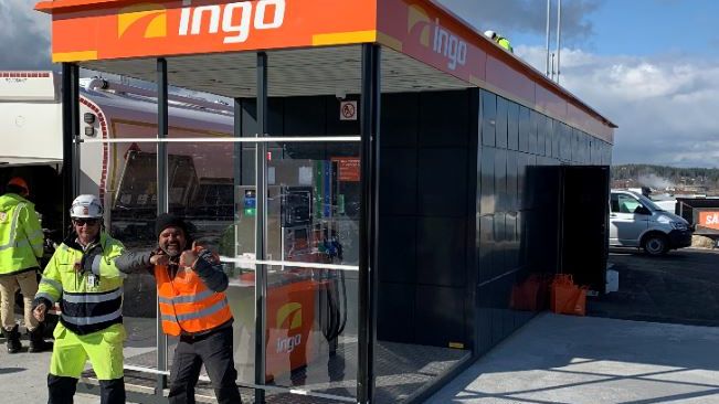 INGO öppnar sin fjärde station i Sundsvall med containerlösning