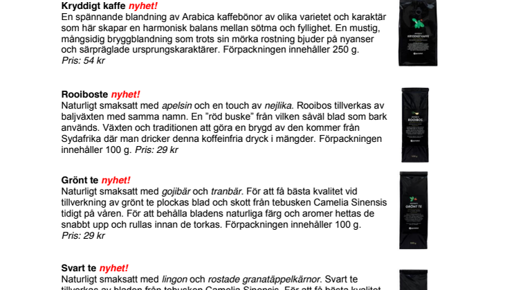 Faktablad Apotekets julprodukter