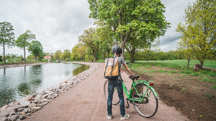Cykling längs Göta kanal