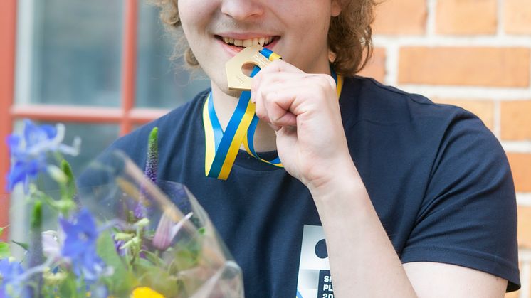 2021 gick SM-guldet i plåtslageri till Elias Karlsson från Falun.