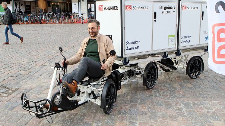 Paketleveranser med elcykel i Linköping